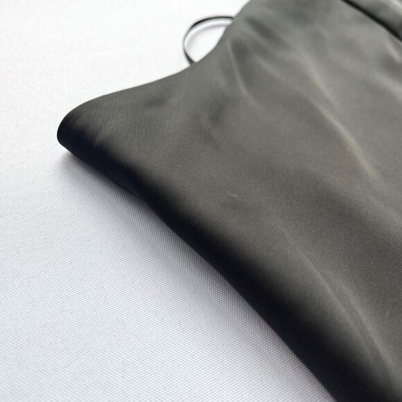 NWT JOIE BLACK SATIN HALTER OPEN BACK LONG EVENING DRESS - XL - Picture 10 of 12